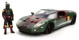 Star Wars Modello in Metallo Ford GT 2005 Scala 1:24 con Boba Fett
