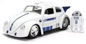 Star Wars Modello in metallo 1:24 R2-D2 Volkswagen Drag Beetle 1959