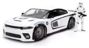 Star Wars Modello Diecast 1:24 Stormtrooper Dodge Charger SRT Hellcat
