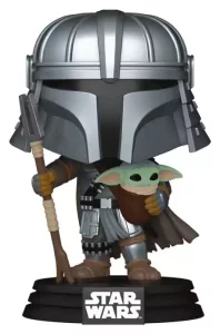 Star Wars POP! Vinyl: Il Mandalorian con Grogu (Exclusive Impressions) - 9 cm