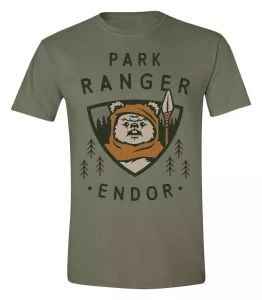T-Shirt Star Wars Park Ranger Ewok Taglia XL