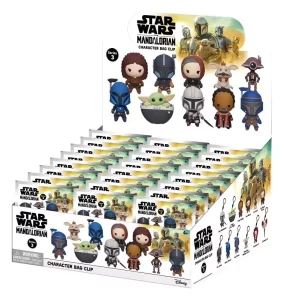 Star Wars The Mandalorian: Portachiavi Bag Clips Serie 3 - Display (24)