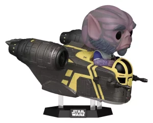 Star Wars: The Mandalorian e Grogu POP! Rides Deluxe - Zeb Orrelios sulla Razor Crest (9 cm)