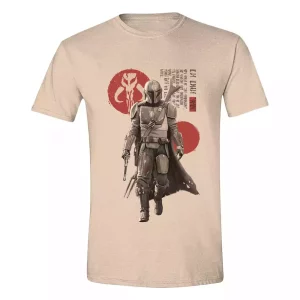 T-Shirt Star Wars The Mandalorian Script L
