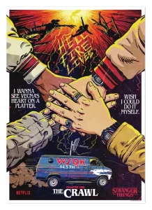 Stranger Things 5: Stampa d'Arte 'The Crawl' Edizione Limitata 42 x 30 cm