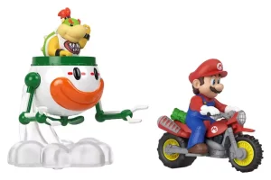 Super Mario Hot Wheels: Confezione Doppio Veicolo in Metallo – Mario & Bowser Jr.