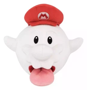 Super Mario: Pupazzo Boo con Mario - 21 cm