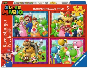 Puzzle Super Mario 4 Pezzi – Divertimento a Tempo di Mario!