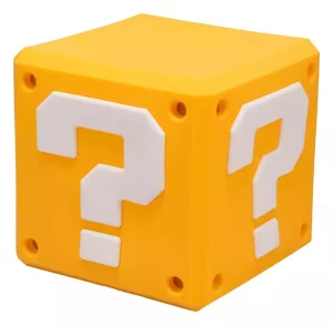 Luce LED Super Mario SquishyGlo Question Block Ricaricabile - 13 cm