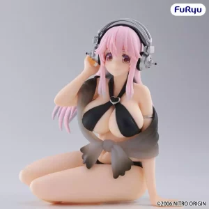 Super Sonico: Statuetta PVC Costume da Bagno - Edizione Nera (10 cm)