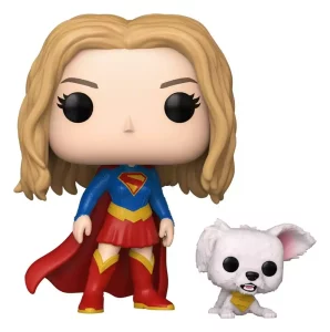 Supergirl POP! Heroes Vinyl Figure - Supergirl con Krypto (9 cm)