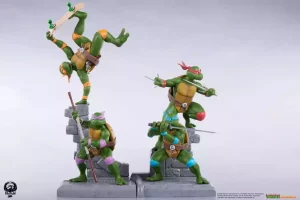 Statuetta PVC Tartarughe Ninja - Confezione da 4 (20 cm)