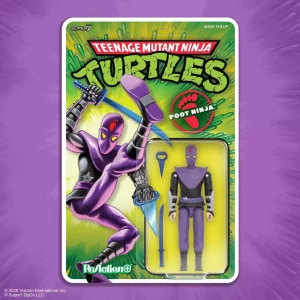 Action Figure Teenage Mutant Ninja Turtles ReAction+ Serie 01 - Foot Ninja