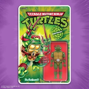 Action Figure Raphael Tartarughe Ninja ReAction+ Serie 01