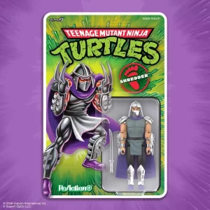 Action Figure ReAction+ Tartarughe Ninja - Shredder Serie 01