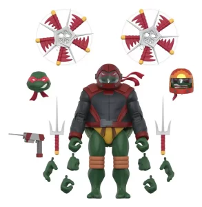 Action Figure Tartarughe Ninja Ultimates Wave 14 Raphael (Road Gear)