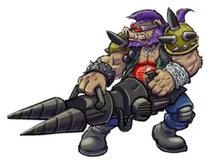 Teenage Mutant Ninja Turtles x G.I. Joe: Rocksteady & Dreadnok Buzzer Action Figure da 12 cm