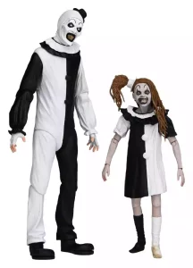 Terrifier 2 - Action Figures 2 Pack: Art the Clown & Little Pale Girl (18 cm)