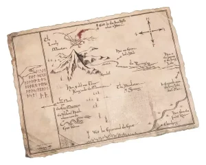 Stampa d'Arte Il Hobbit: La Mappa di Thorin (40 x 30 cm)