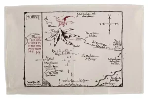 Asciugamano da Cucina Il Signore degli Anelli: La Compagnia dell'Anello - Mappa di Thorin (72 cm)