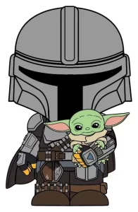 Magnete 3D in Schiuma The Mandalorian e Grogu