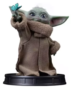 Statua Collezionabile The Mandalorian & Grogu: Grogu Meraviglia Farfalla