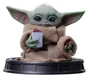 Statua da Collezione The Mandalorian & Grogu: Grogu al Tempo dei Popcorn