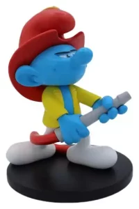 Statua Smurf Pompieri - The Smurfs (12 cm)