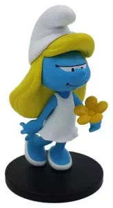 Statua Smurfette con Fiore - The Smurfs (12 cm)