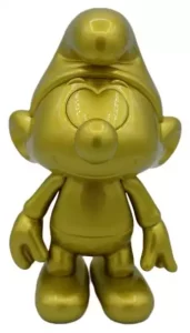 Action Figure Smurf Gold in Vinile - 19 cm