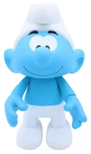 Action Figure Smurf Bianco e Blu in Vinile - 19 cm