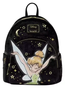 Zaino Mini Loungefly Tinker Bell in Velluto con Polvere di Fata