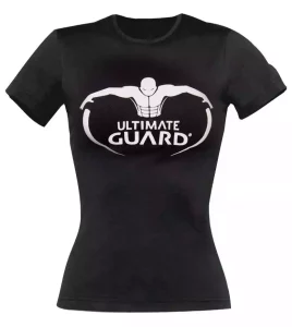 T-Shirt Logo Ultimate Guard da Donna Nera Taglia XS