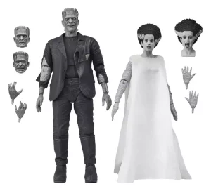 Action Figure Universal Monsters: La Sposa di Frankenstein e il Mostro - 90° Anniversario (18 cm)
