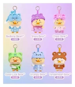 Duck arrabbiato: Blind Box Portachiavi Care Bears Arcobaleno (16 cm) Display (6)
