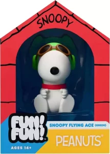 Mini Figura Vintage Peanuts: Snoopy (Pilota Verde)