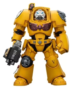 Action Figure Warhammer 40.000 Imperial Fists Terminator con Power Fist e Bolter a Tempesta - 14 cm