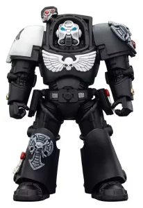 Action Figure Warhammer 40.000 Raven Guard Terminator con Spada Potente e Bolter a Tempesta - 14 cm