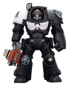 Action Figure Warhammer 40.000 Raven Guard Terminator con Pugno di Potenza e Bolter a Tempesta - 14 cm