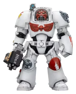 Action Figure Warhammer 40.000 White Scars Terminator con Pugno di Potenza e Bolter a Tempesta - 14 cm