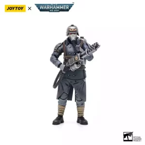 Action Figure Warhammer 40k: Uomo Valoroso del Death Korps of Krieg con Lanciafiamme (1/18)