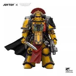 Action Figure Warhammer Imperial Fists Legion Praetor in Armatura Mk III – 13 cm