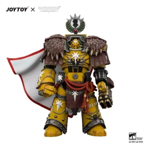 Action Figure Joy Toy Warhammer Imperial Fists Lord Castellan Evander Garrius – Il Tiranno di Cthonia (14 cm)
