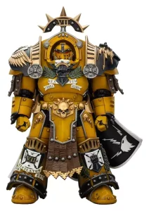 Action Figure Warhammer Imperial Fists Legion Praetor in Armatura Terminator Tartaros - 14 cm