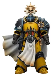 Action Figure Warhammer Imperial Fists Librarian Consul con Ascia a Forza e Pistola al Bolto - 12 cm
