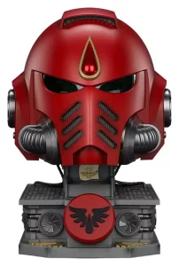 Casco Replica Blood Angels MkX Warhammer Joy Toy con Supporto Display - 44 cm