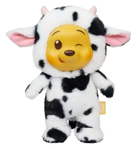 Peluche Winnie the Pooh YUYUS: Winnie the Pooh e Mucca, 28cm