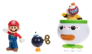 Mini Figure Nintendo Mario & Bowser Jr. – Clown Car (2 confezioni da 6 cm)