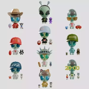 Mini Action Figure Abducted S1 - Blind Box Display (9) - 9cm