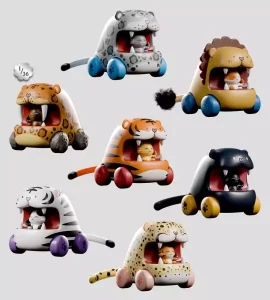 Big Top Chomps Mini Figure Blind Box Display (6) - 6 cm